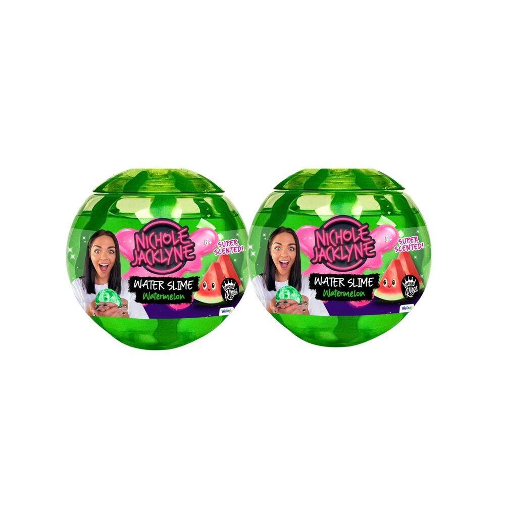 New 2 Pack Nichole Jacklyne Watermelon Scented Water Slime Kids Toy 15.9 oz each